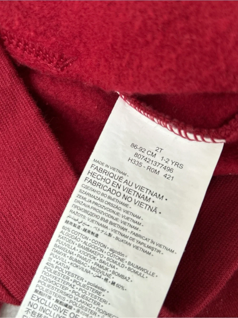 Burgundy Nike kids tracksuit white logo fleece sweatshirt hoodie sweatpants set
